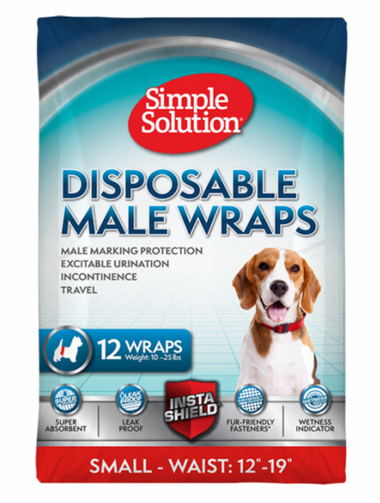 Simple Solution Disposable Male Dog Wrap