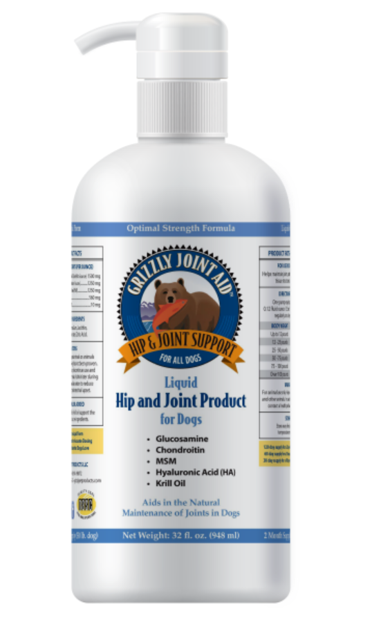 Grizzly -Joint Aid -Hip&Joint Support -Liquid Supplement