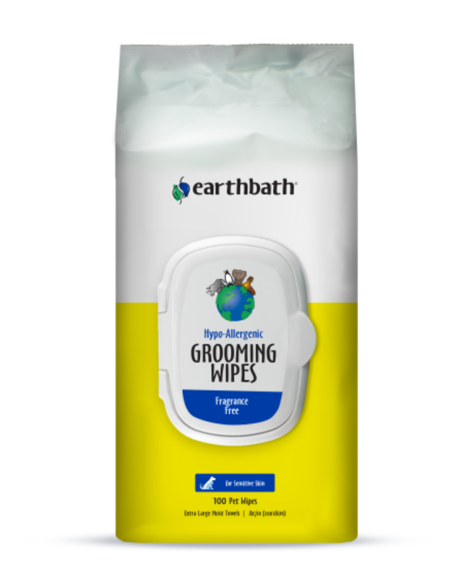 earthbath Grooming Wipes Hypo-Allergenic