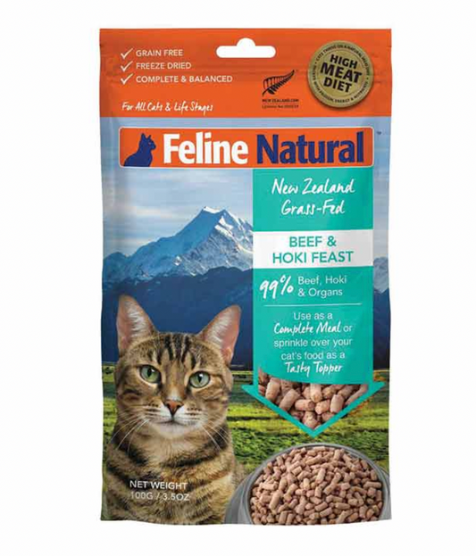 Feline Natural - Beef & Hoki Freeze Dried 110z