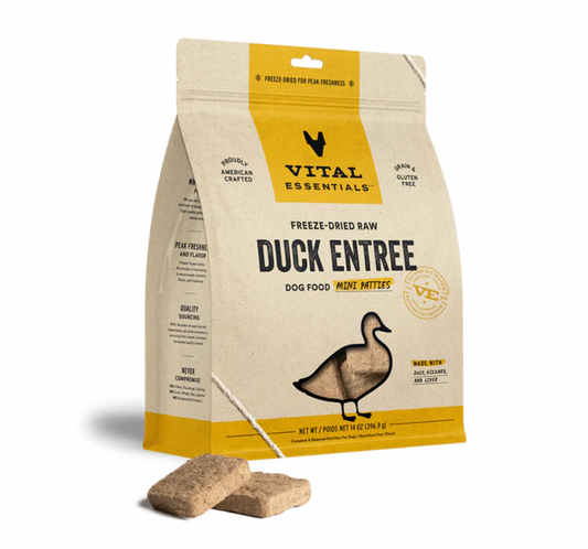 Vital Essentials - Dog Mini Patties Freeze Dried - Duck