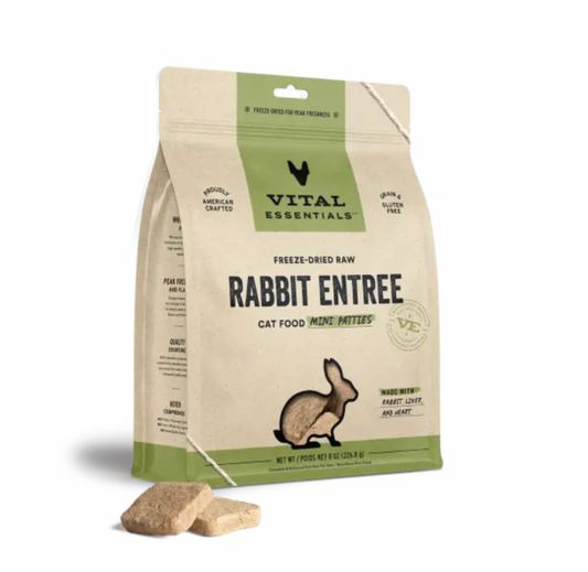 Vital Essentials - Cat GF Freeze Dried Food Rabbit Dinner Patties
