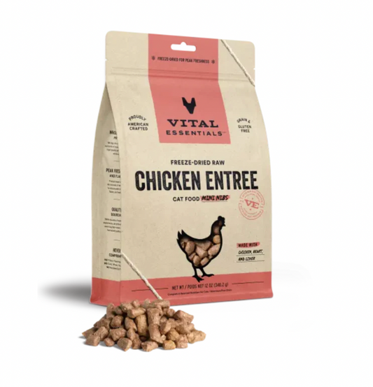 Vital Essentials - Cat GF Freeze Dried Food Chicken Mini Nibs