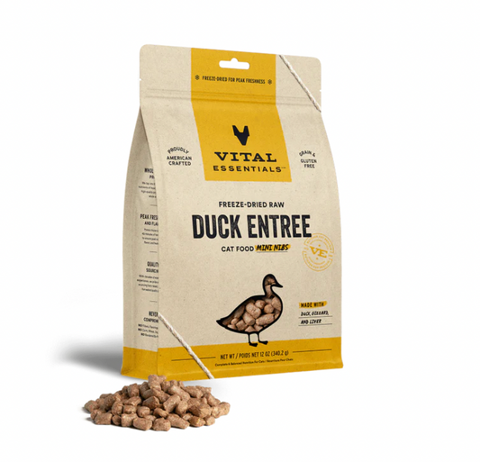 Vital Essentials - Cat GF Freeze Dried Food Duck Mini Nibs