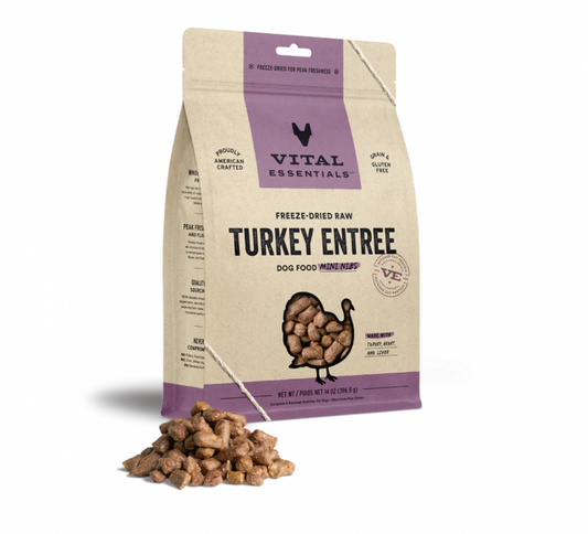 Vital Essentials - Dog Turkey Freeze Dried Mini Nibs