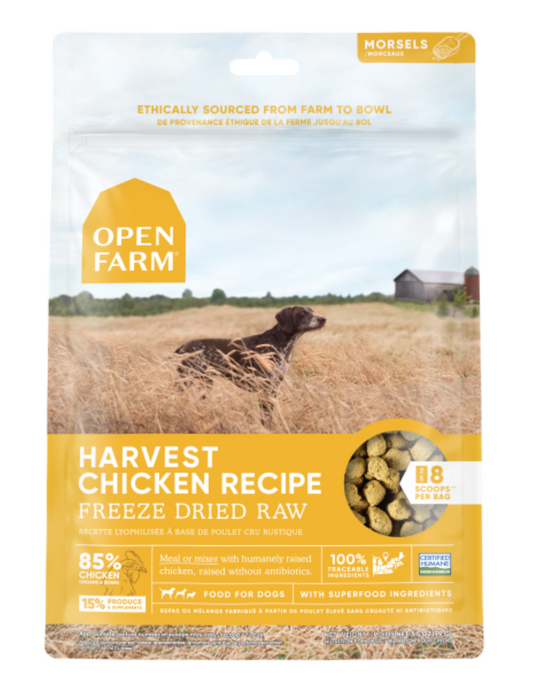 Open Farm Dog Freeze Dried Raw Harvest Chicken Mrsls