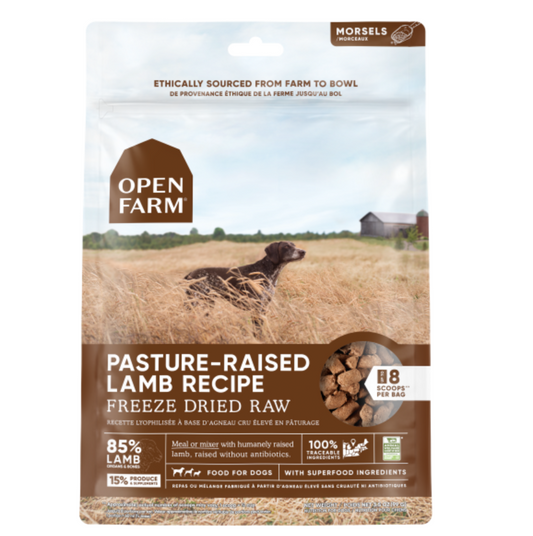 Open Farm Dog Freeze Dried Raw PstrRaised Lamb Mrsls