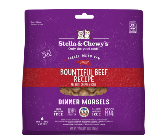 Stella&Chewys Cat Freeze-Dried Bountiful Beef Morsels