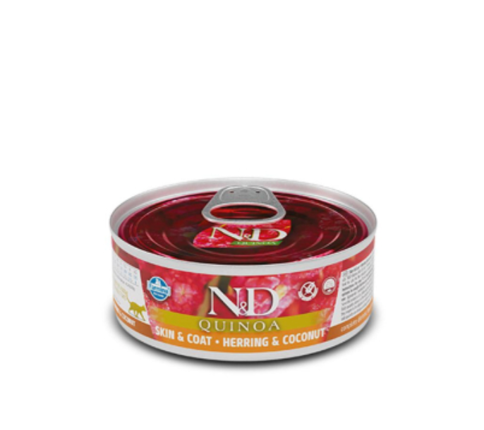 FARMINA ND QUINOA Cat SKIN+COAT Herring and Coconut