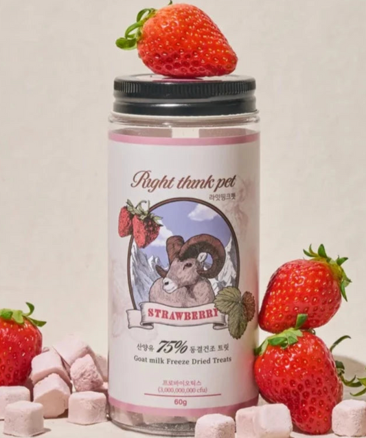 Right Think Pet - Goat Milk FD Treats - Strawberry