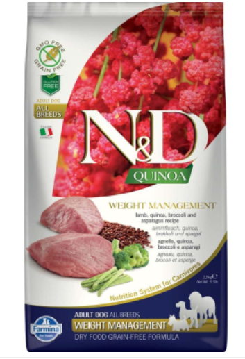 FARMINA ND Dog Quinoa Weight Management LAMB