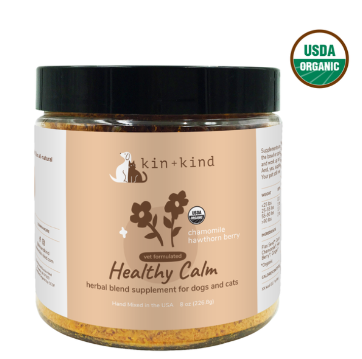 KIN+KIND Organic Coconut Flax Seed Apple Fiber Supplements Healthy Calm