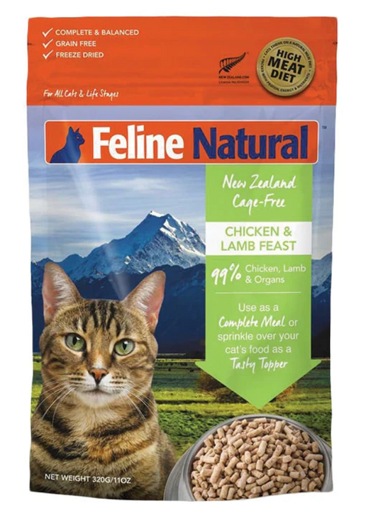 Feline Natural - Chicken & Lamb Freeze Dried