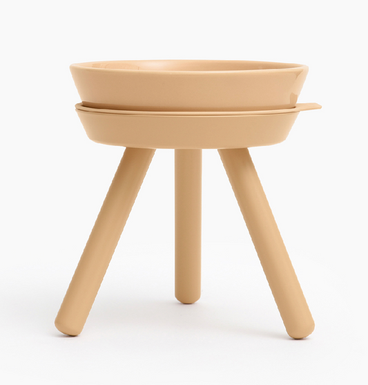 Inherent nude high-footed bowl