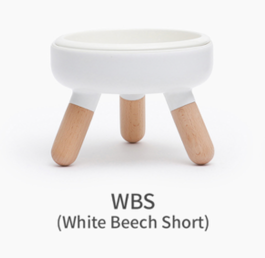 Inherent white and khaki low-footed bowl
