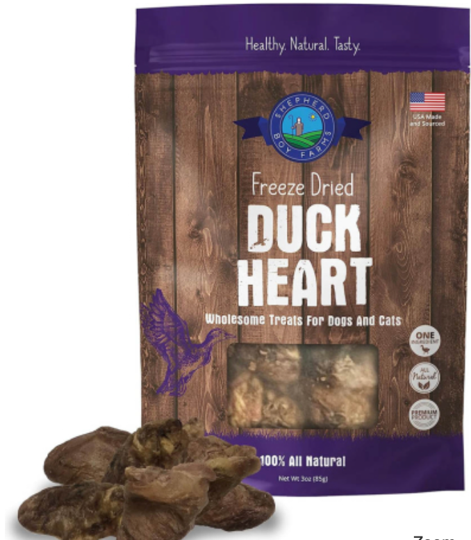 SHEPHERD BOY FARMS Freeze Dried Duck Hearts 85g