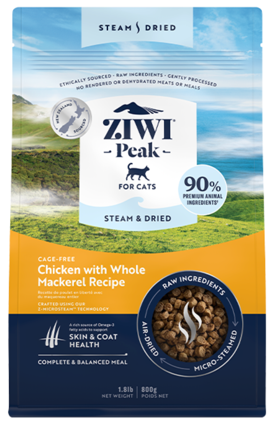 ZIWI Peak Cat Steam-Dried Chicken w/Whole Mackerel