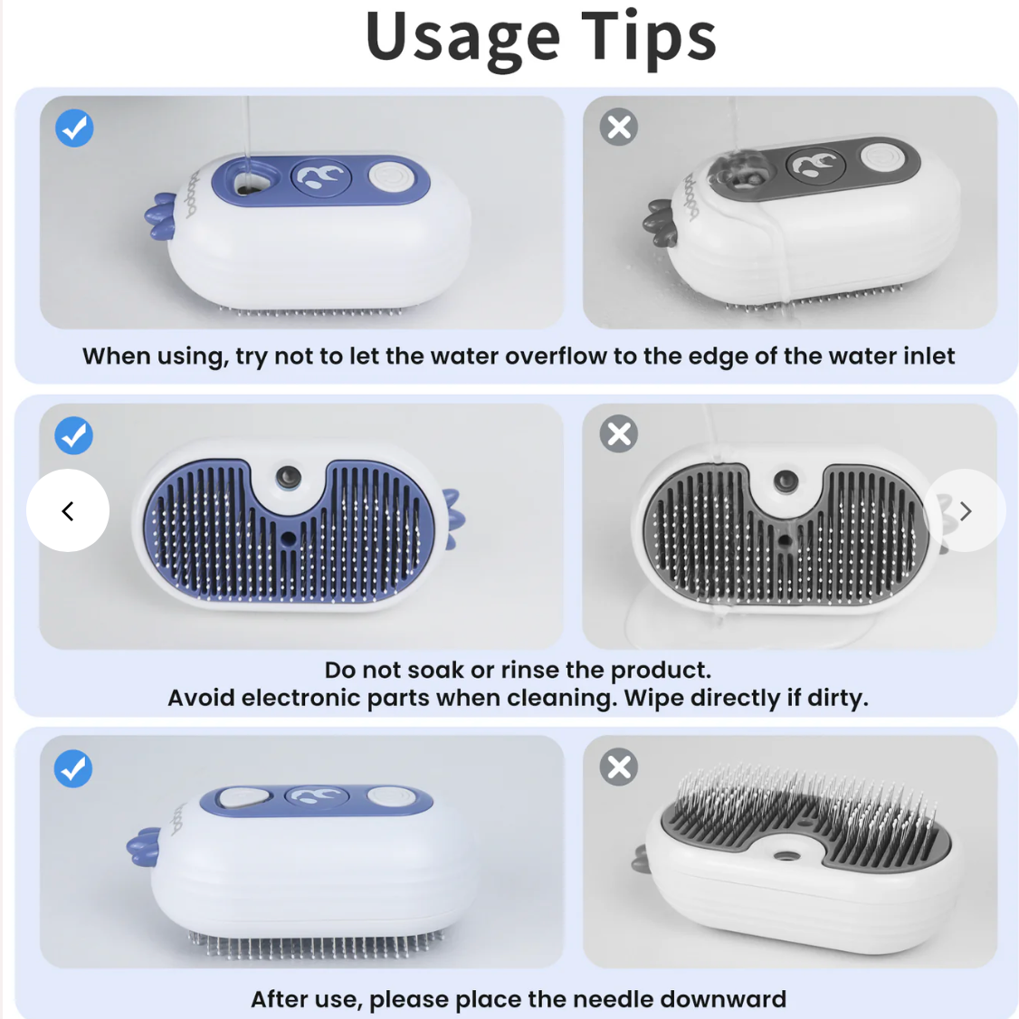 Bobopal Pet Steam Brush