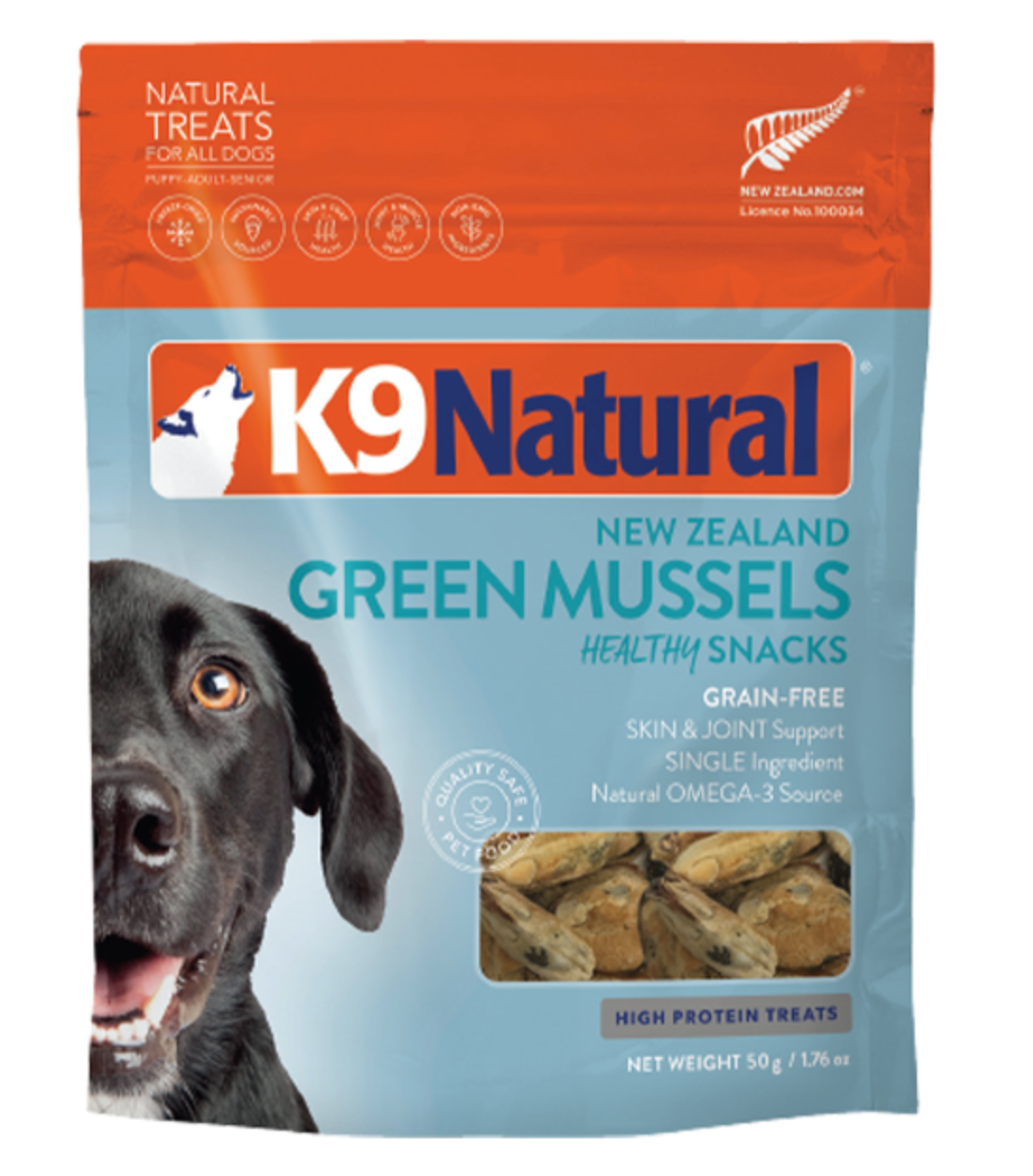 K9 Feline Natural Dog Treats Healthy Snacks NZ Green Mussels 1.76oz