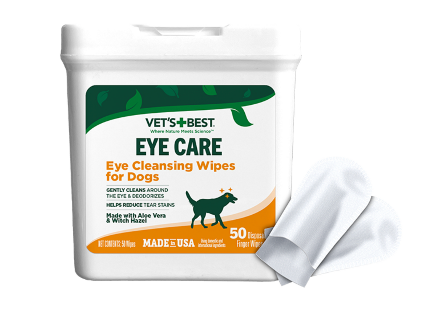 Vet's Best Eye Cleansing Wipes 50ct