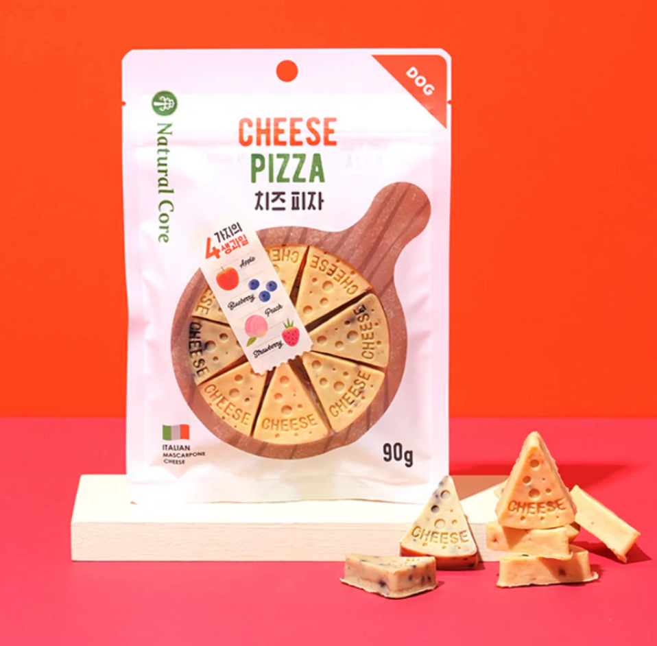 Natural Core cheese pizza for dogs