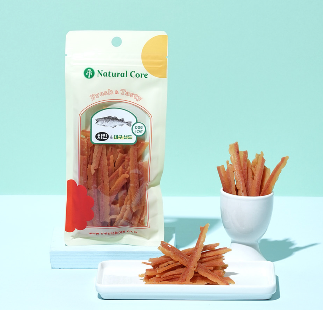 Natural Core’s Fresh & Tasty fish jerky (Duck& Cod)