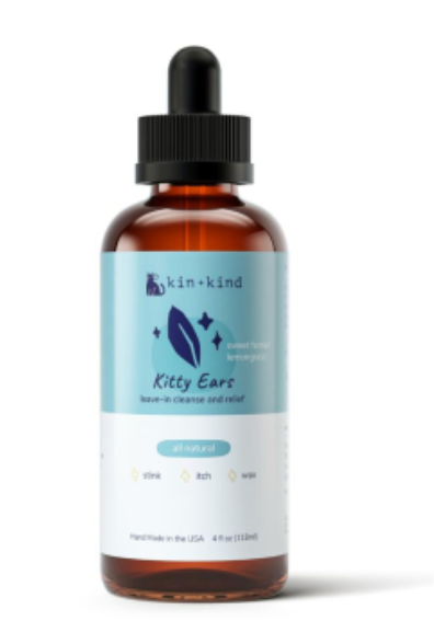 KIN+KIND Natural Kitty Ear Cleaner 4oz