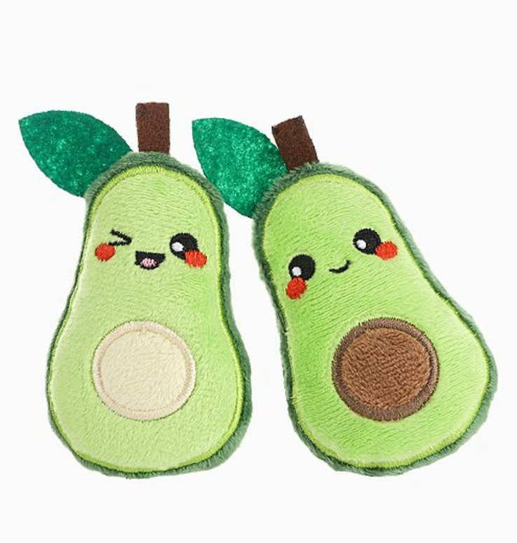 HugSmart Meow Buddies Crazy Catcher Avocado 4" 2 PK | Cat
