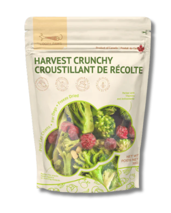 Loopy Paws - Treats - Freeze-Dried - Crunchy Harvest - Broccoli, Corn & Cranberry - 30g