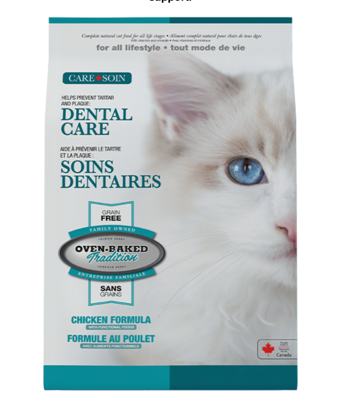 Oven-Baked Tradition Cat Care Dental ALS GF Chicken