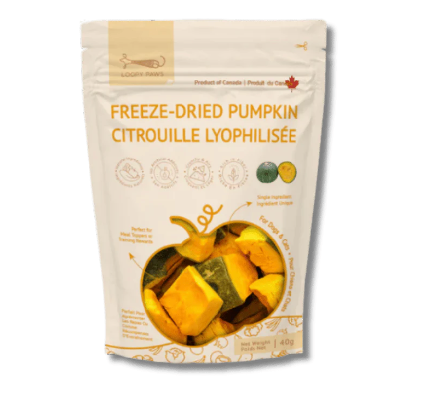 Loopy Paws - Treats - Freeze-Dried - Fruity Crunchy - Kabocha Pumpkin - 40g