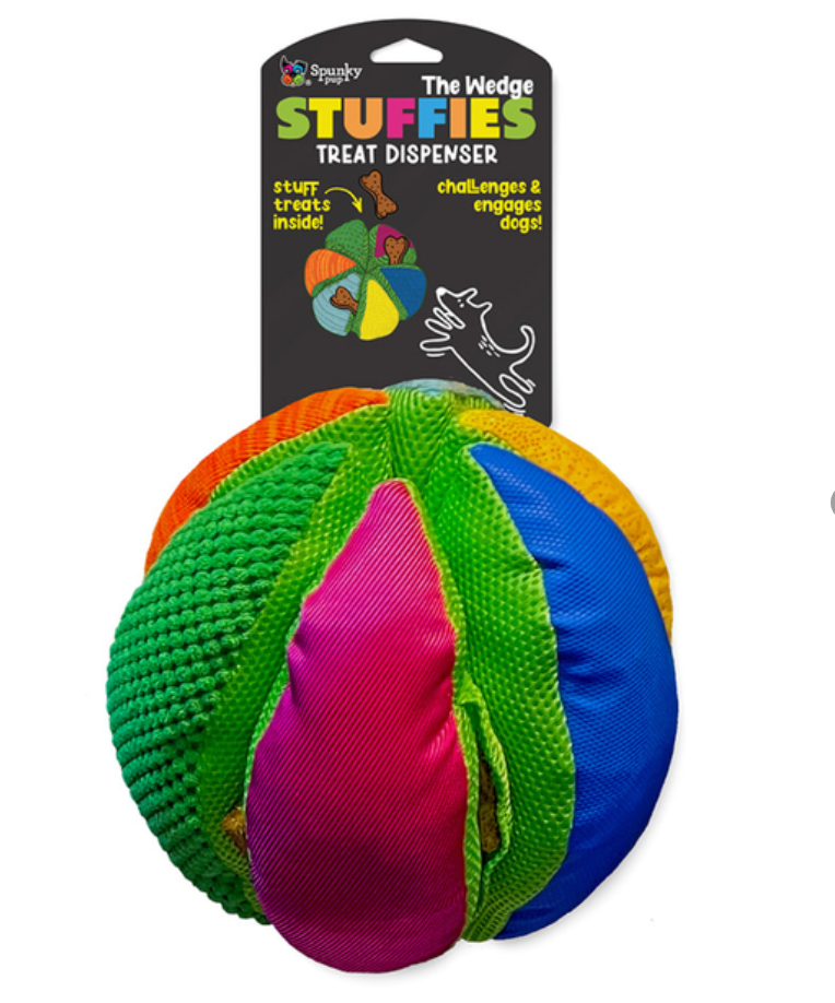 SPUNKY PUP Stuffies Treat Dispensing The Wedge XLarge