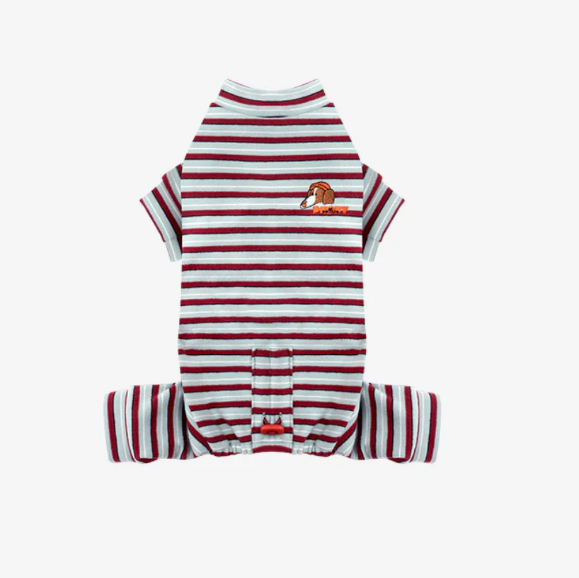 PUPPY GALLERY JamJam Stripe All-In-One Jumpsuit