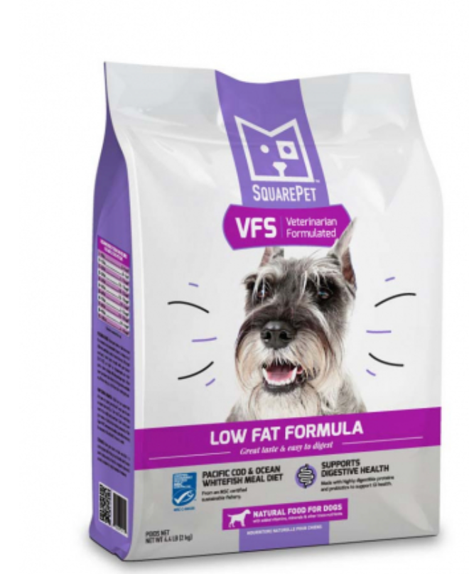 SQUARE Pet VFS Dog Low Fat Formula Cod, Whitefish & Rice 2kg
