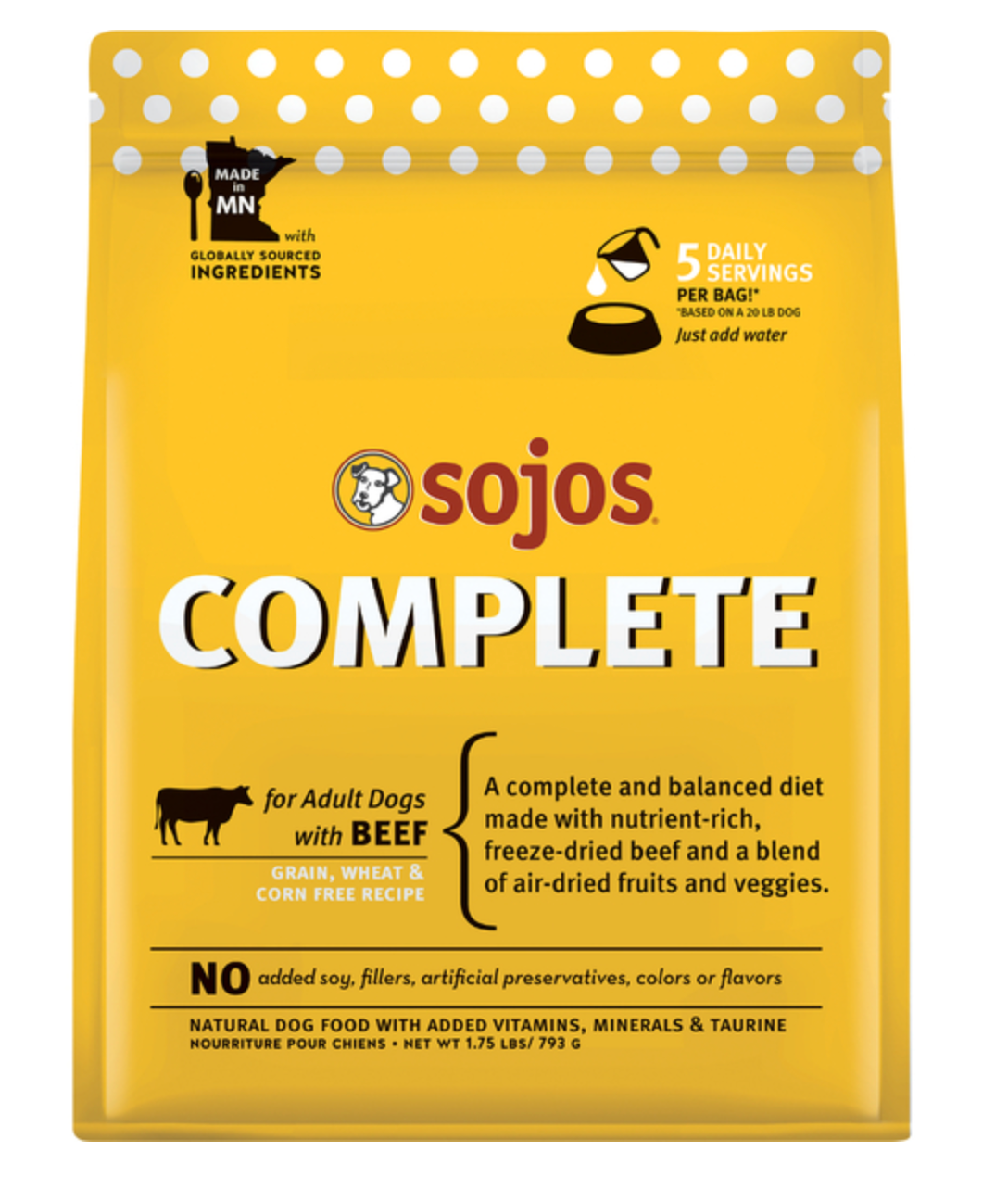 Sojos FD Beef Recipe 1.75LB (4)