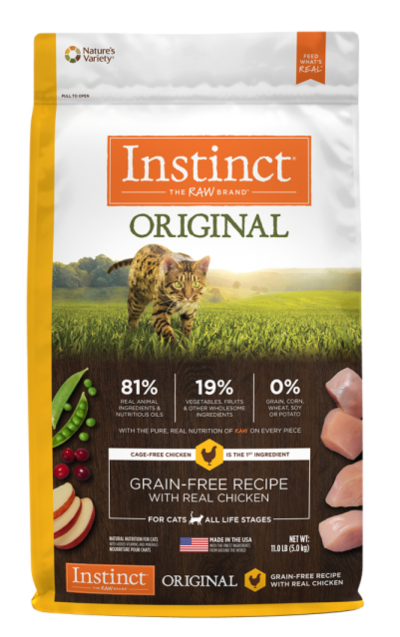Instinct Cat Original GF Kibble CageFree Chicken 11 lb