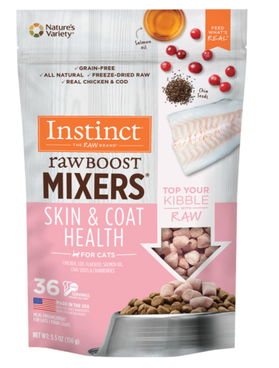 Instinct Cat Raw Boost FD Mixers Skin & Coat 5.5 oz