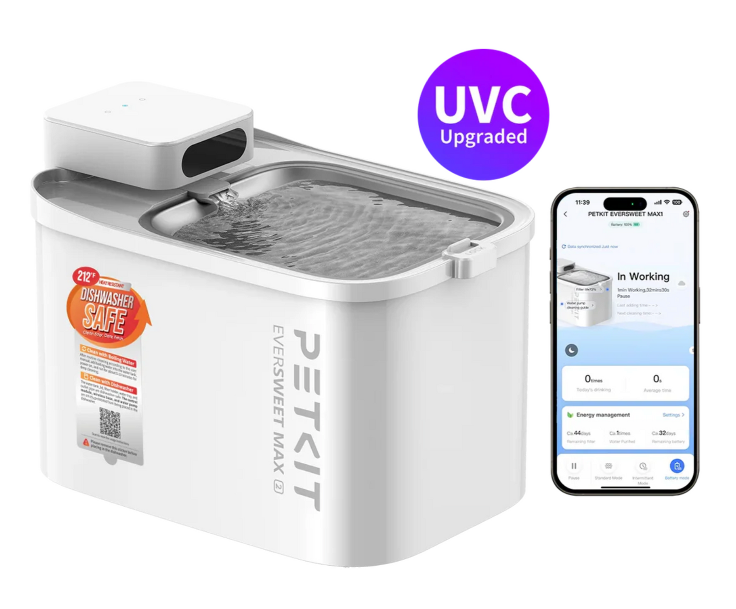 Petkit Eversweet Max 2 - 100 - UVC pump