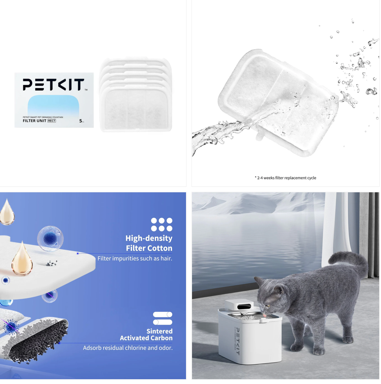 Petkit Fountain Filter Unit 5.0-5pcs For Eversweet Max