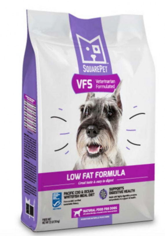 SQUARE Pet VFS Dog Low Fat Formula Cod, Whitefish&Rice 10kg