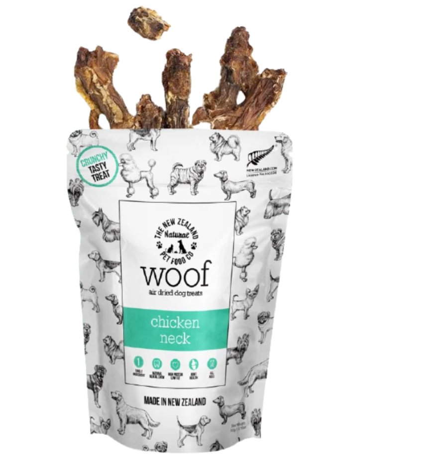 NZ Natural Pet Food Co. - Air Dried - Treats - Woof - Chicken Neck 50g
