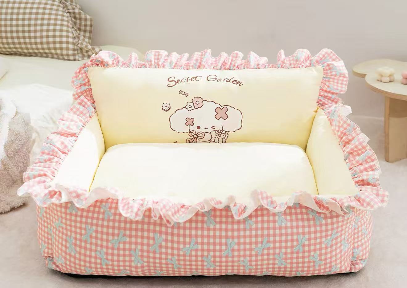 mpet Kawaii Pastel Pet Sofa Bed