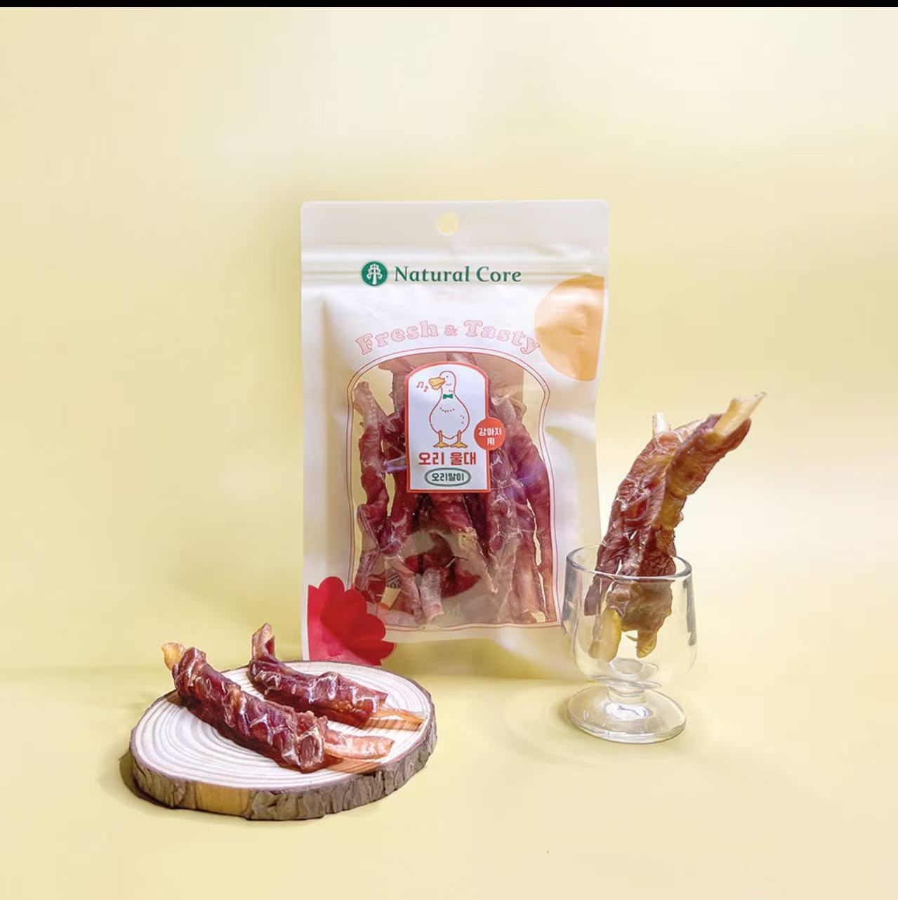 Natural Core Duck Trachea Wrapped with Duck Meat Dog Treat 60g