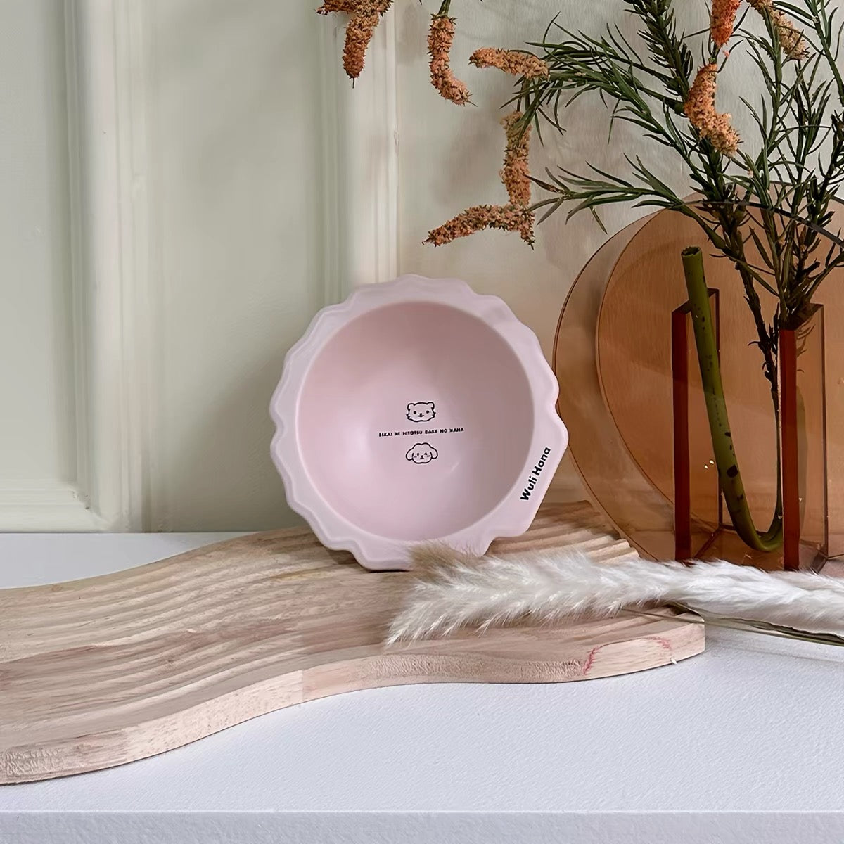 Wulihana Ceramic Round Pet Bowl