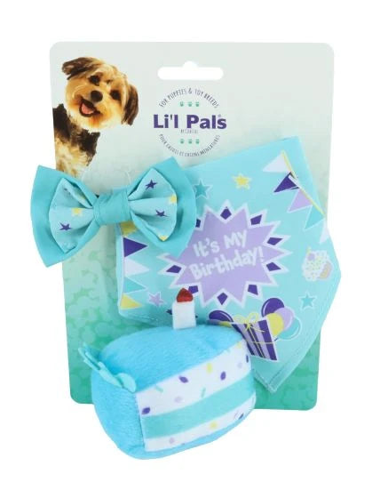 Li’l Pals Birthday Combo for Small Dogs & Puppies | Teal