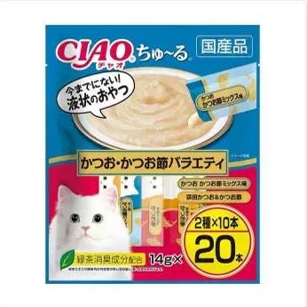 CIAO Mixed Fish-flavored cat sticks 20pc