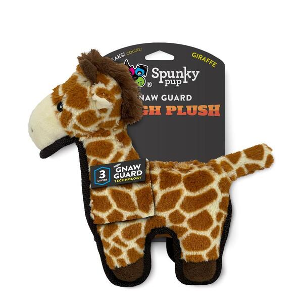 Spunky Pup Tough Plush Giraffe Giraffe
