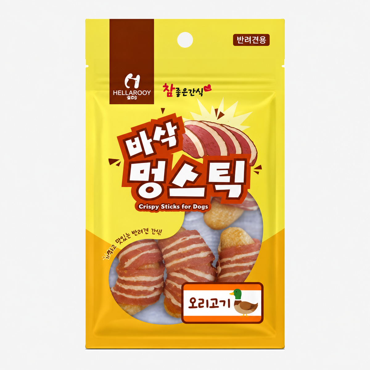 Hello Doggy Crispy Stick Dog Treats β Duck Flavor
