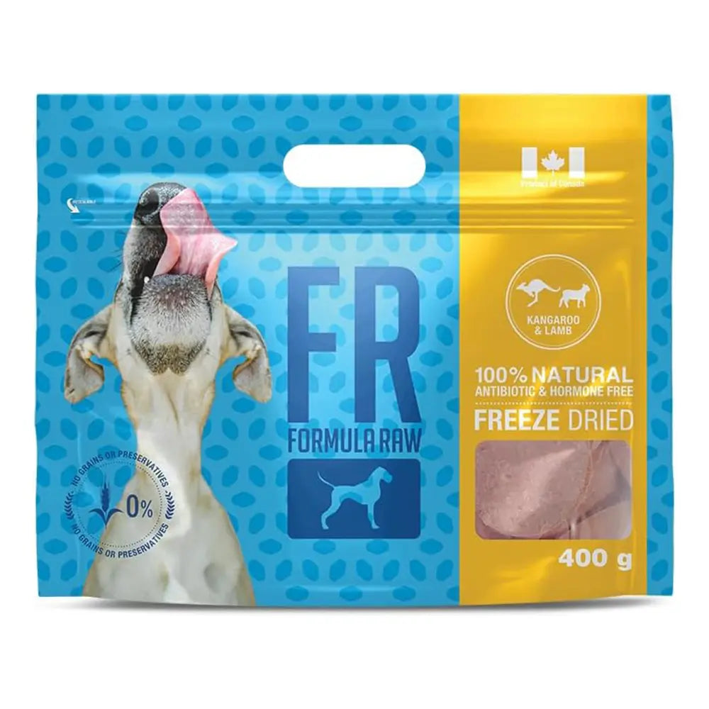 Formula Raw – Canine Freeze Dried Kangaroo & Lamb/Kangourou & Agneau – 400g