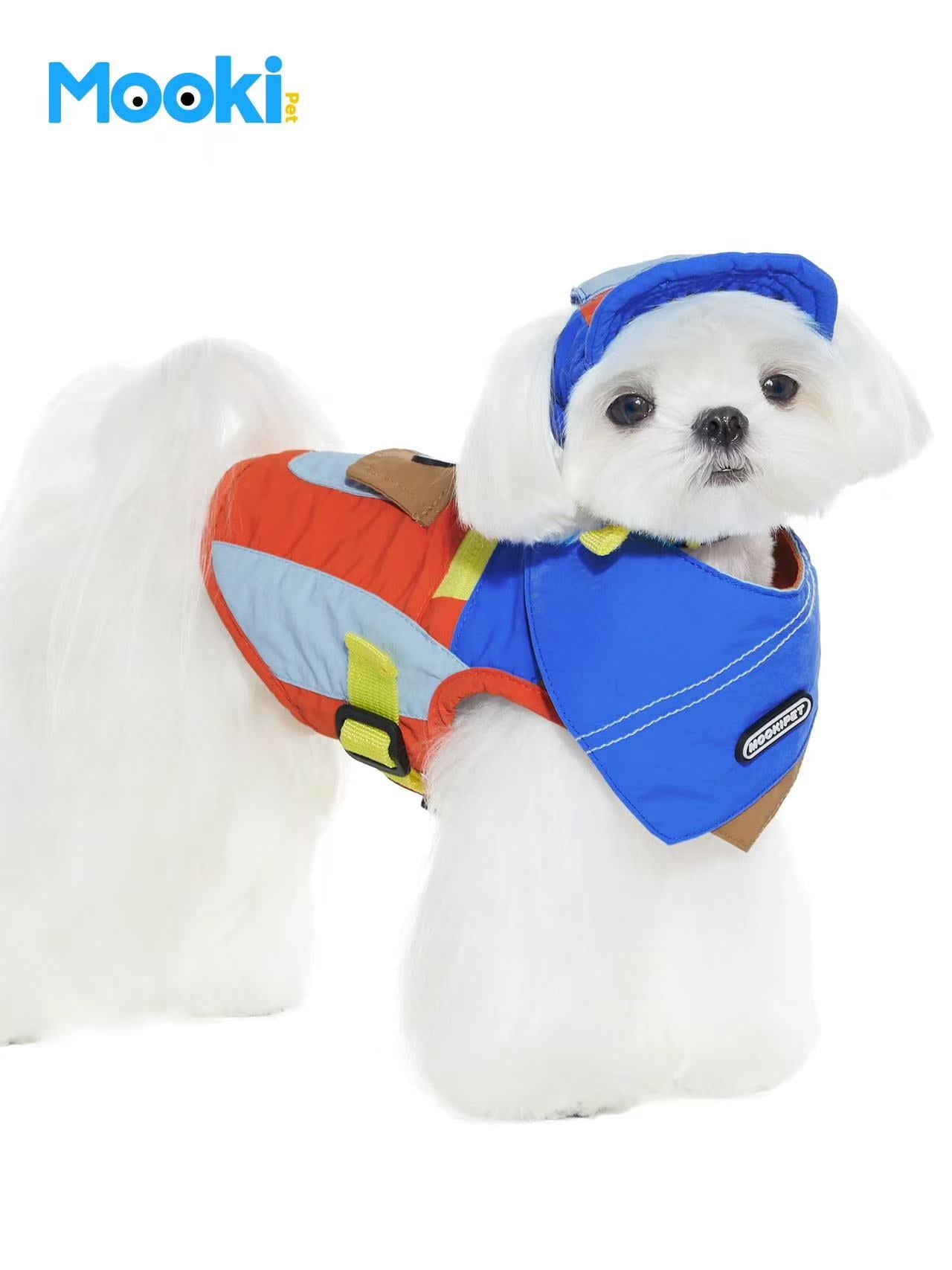 Mookipet Outdoor Color-Block Camping Harness Vest